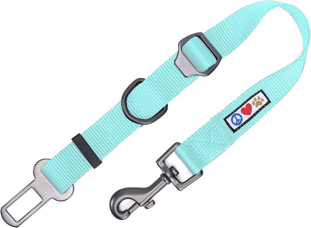 Dog Seat Belt | Pet Safety Seat Belt with Adjustable Strap for Small to Large Dogs | Exceeds Dog Safety Standards | Keep Your Dog Secure in the Car - Teal Car Seat Belt for Dogs