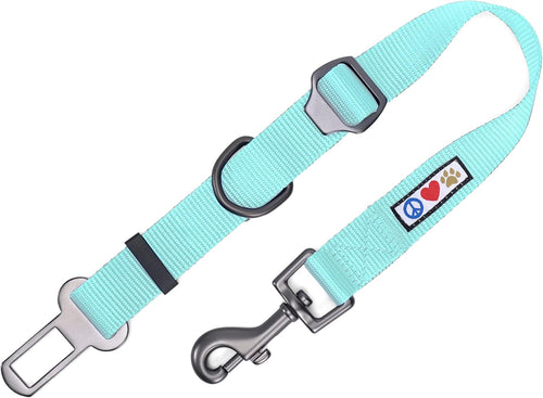 Dog Seat Belt | Pet Safety Seat Belt with Adjustable Strap for Small to Large Dogs | Exceeds Dog Safety Standards | Keep Your Dog Secure in the Car - Teal Car Seat Belt for Dogs